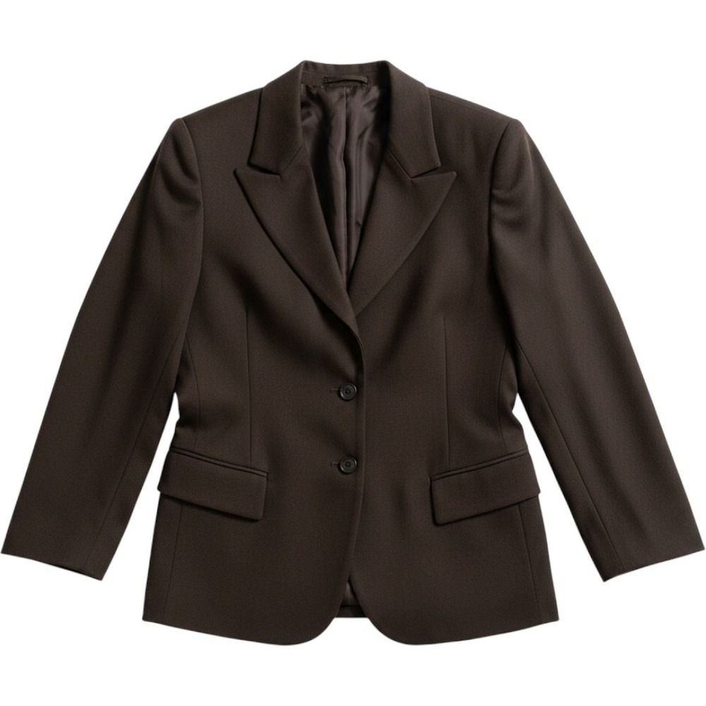 Brooks Brothers Blazer 12 Brown Pure Wool 2-Button Flap Pockets Dark Academia - Picture 1 of 5